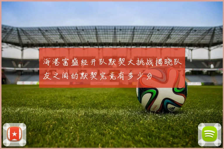 海港富盛经开队默契大挑战揭晓队友之间的默契究竟有多少分
